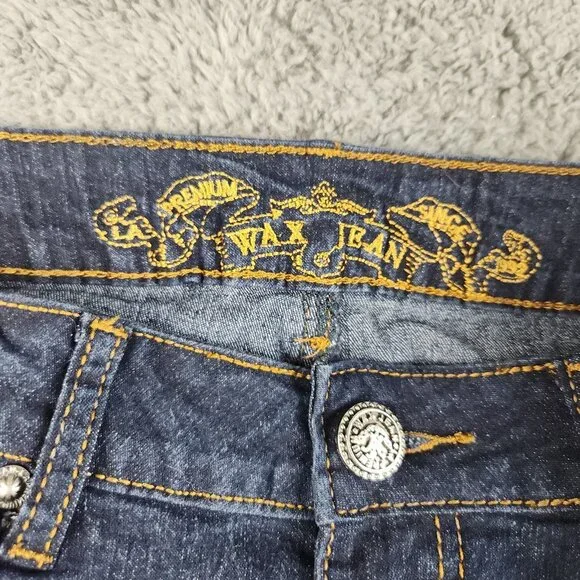 Womens Slim Fit High Waist Bootcut Jean Size 9 Dark Wash Stretch Heel High Denim - Picture 3 of 11